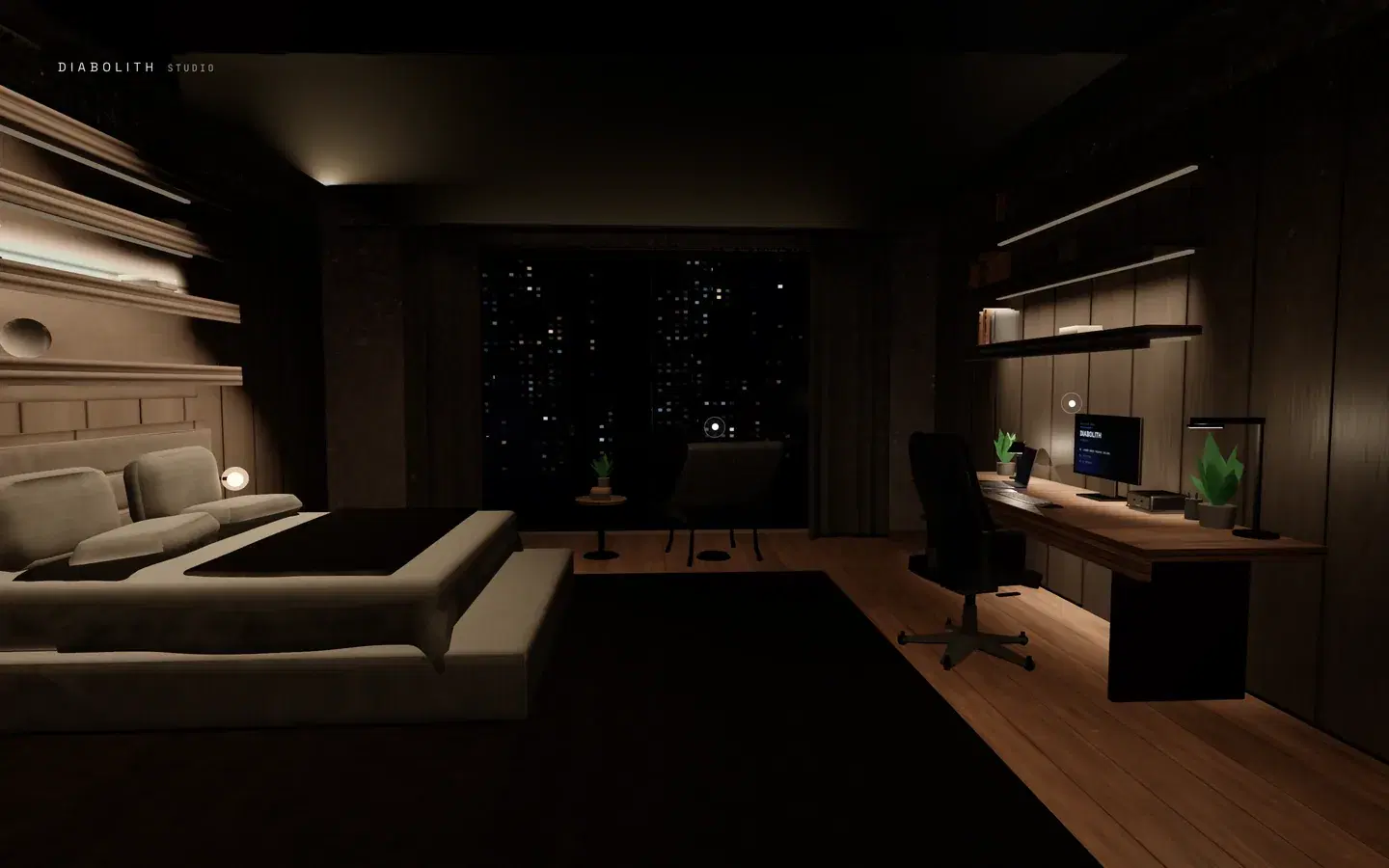 Diabolith Room — Interactive WebGL experiment by Diabolith