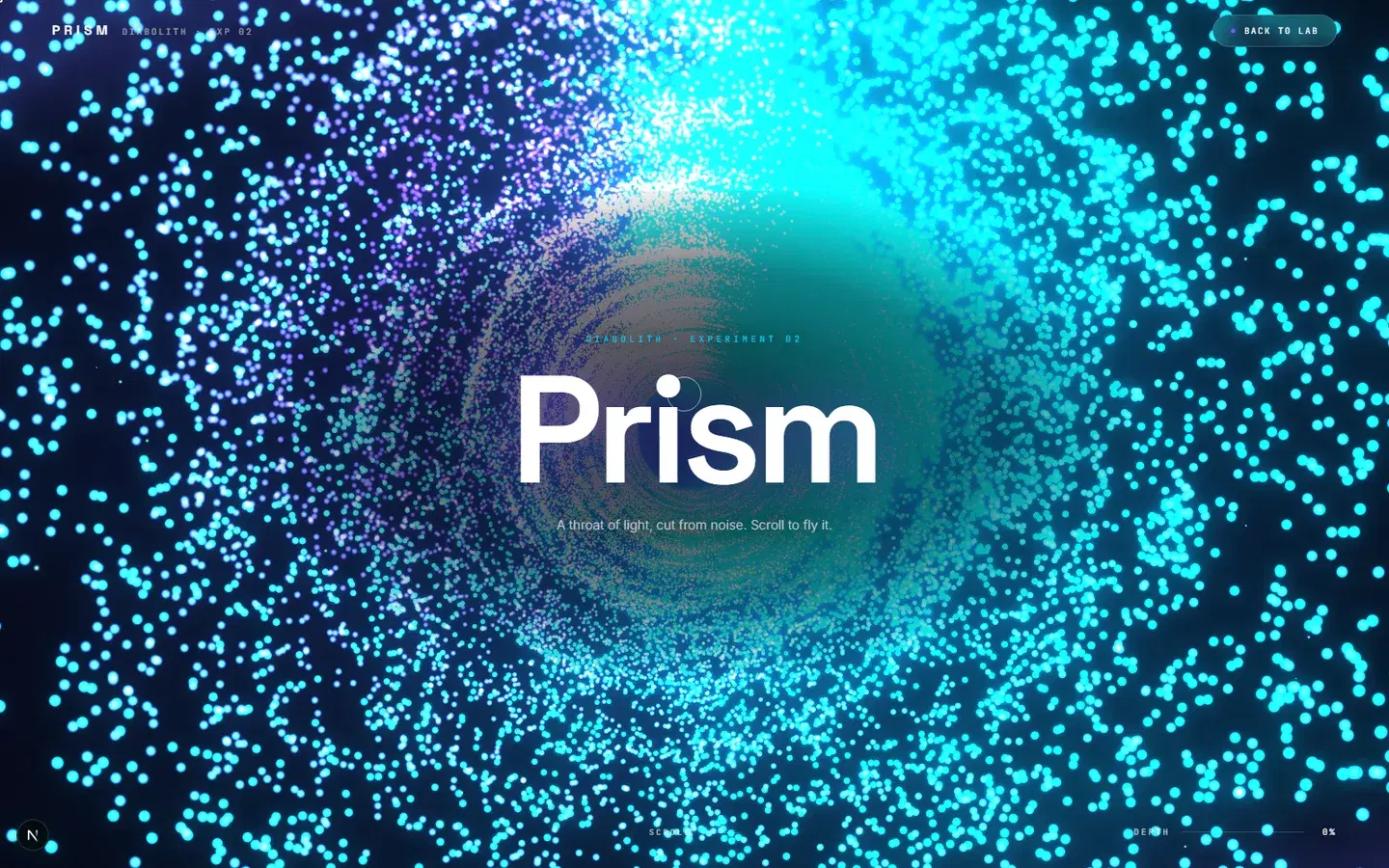 Prism — WebGL Study experiment by Diabolith