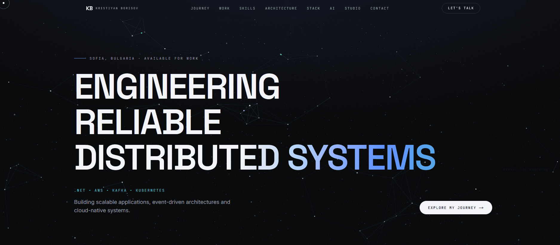 K. Borisov — Personal Portfolio website designed and built by Diabolith